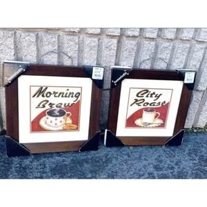 2 kitchen wall art decor coffee  frame